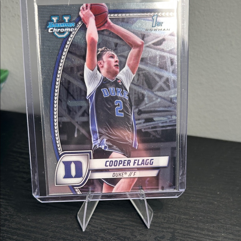 Topps Bowman Chrome U Basketball Cooper Flagg Duke Blue Devils Dallas Mavericks